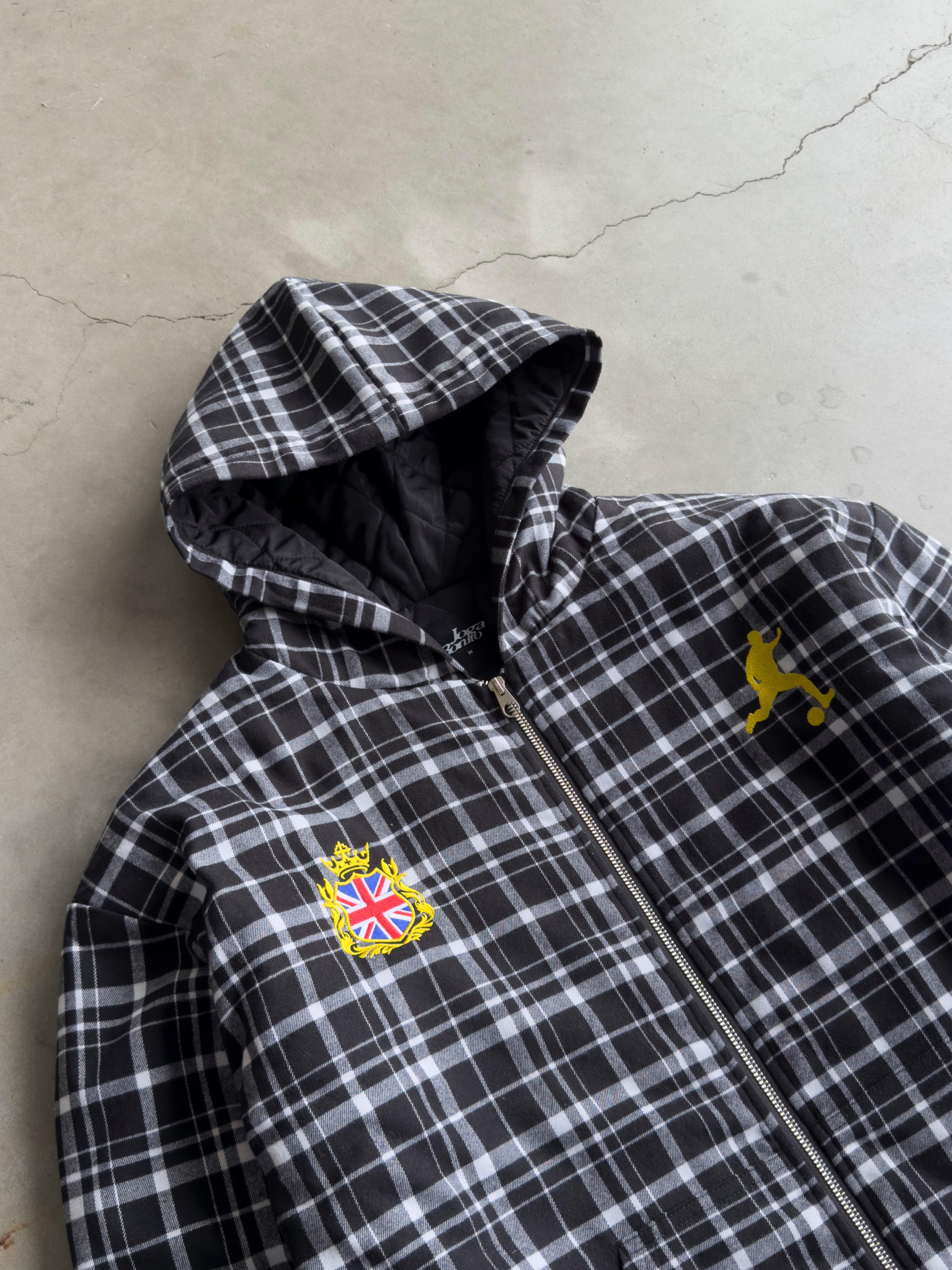 Union Jack Plaid Zipup