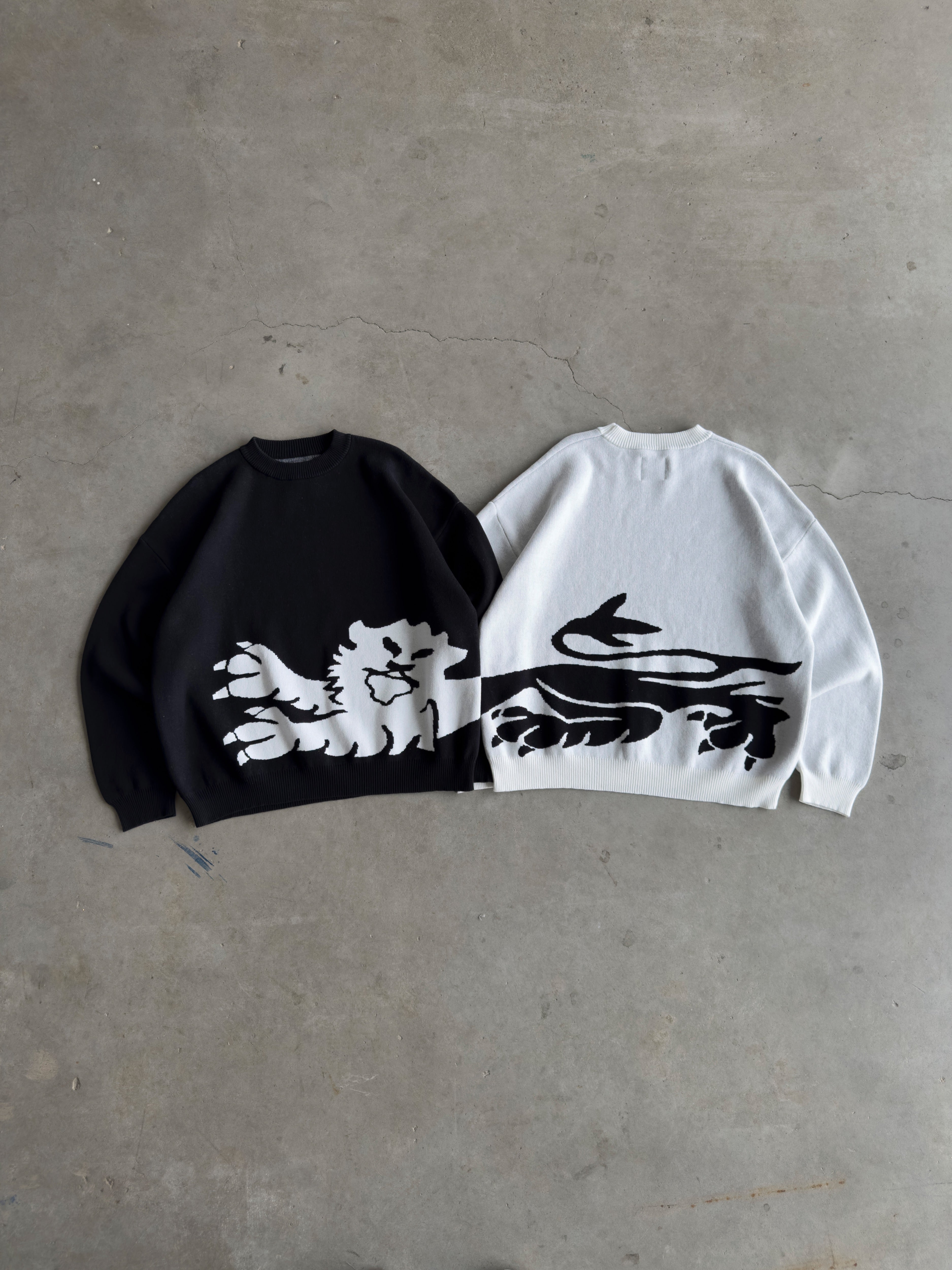 England Lion Knit Sweater