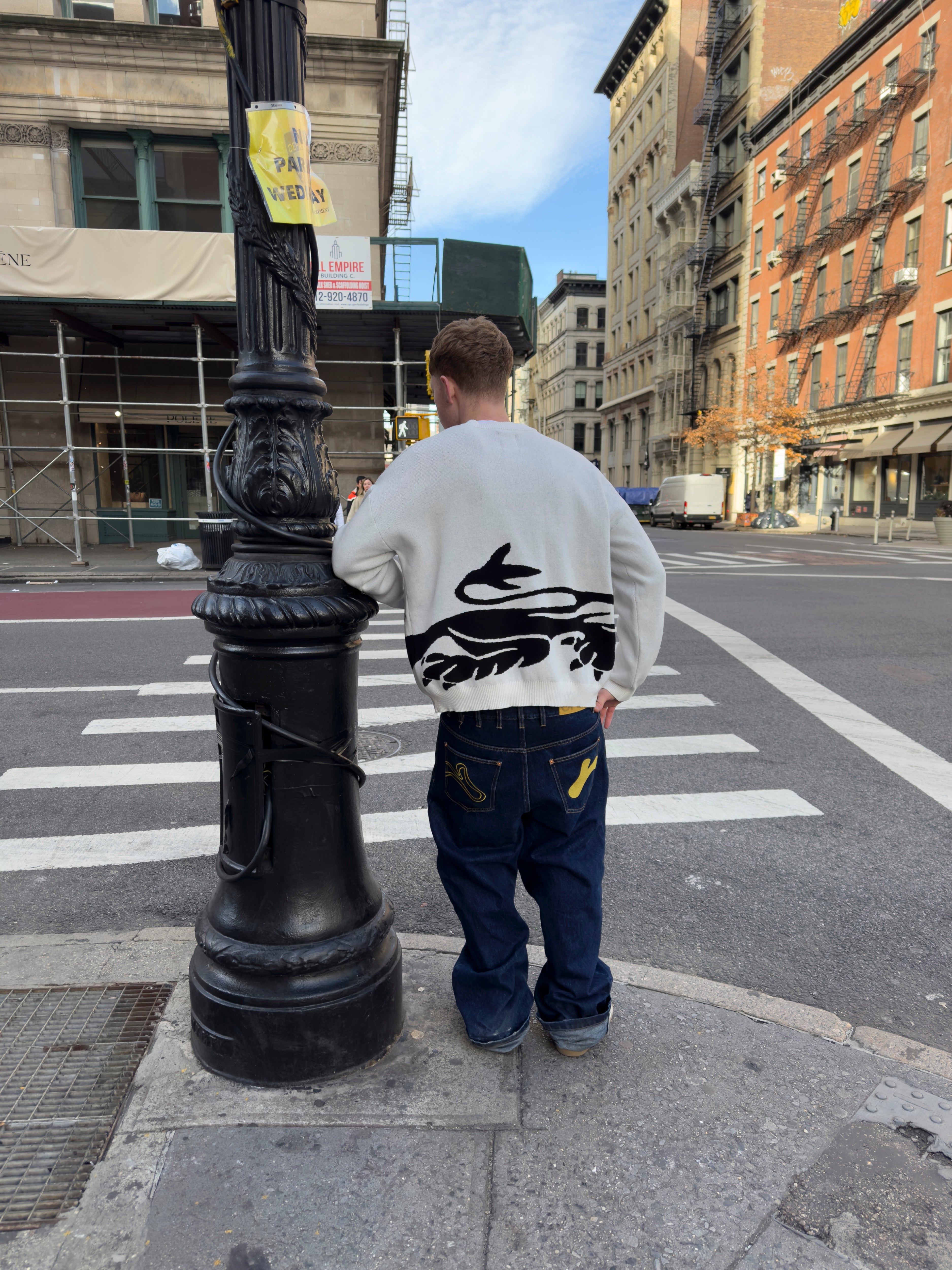 England Lion Knit Sweater