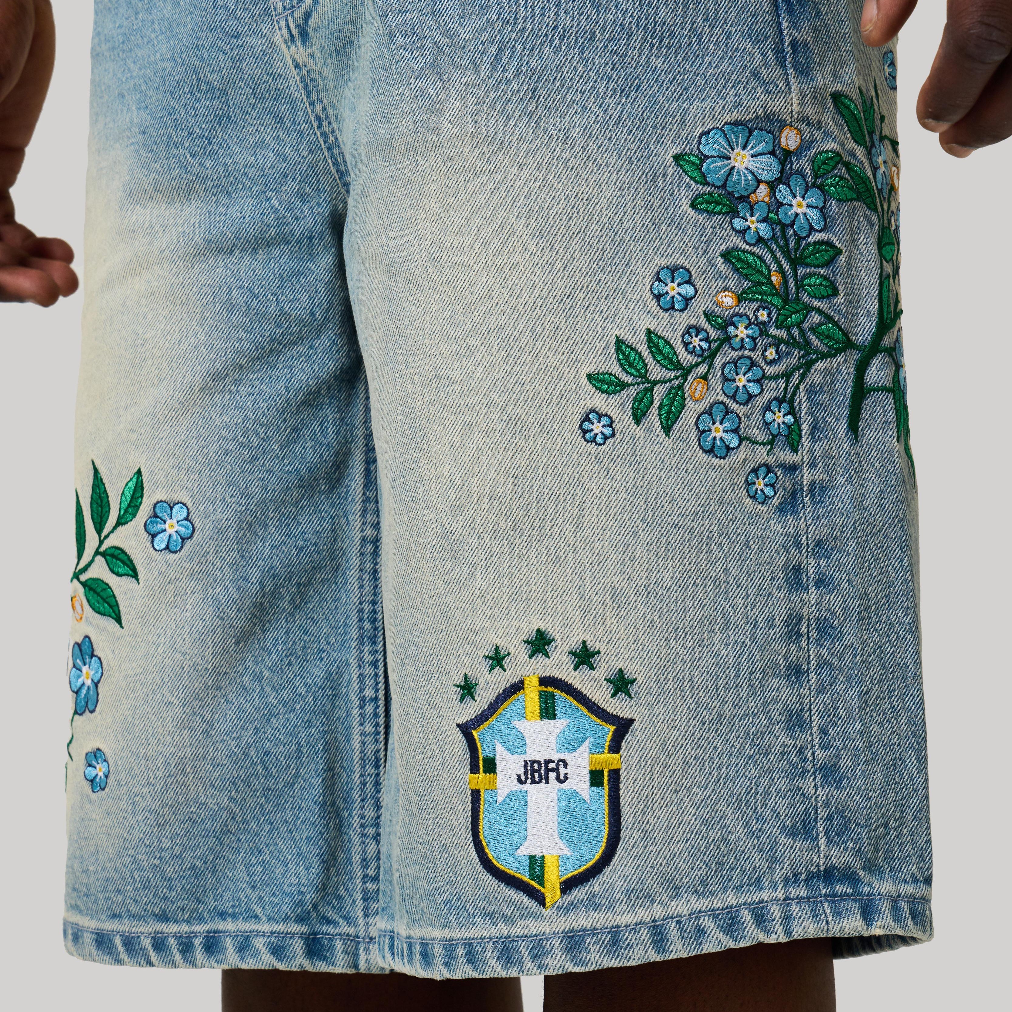 BRAZIL EMBROIDERED JORTS