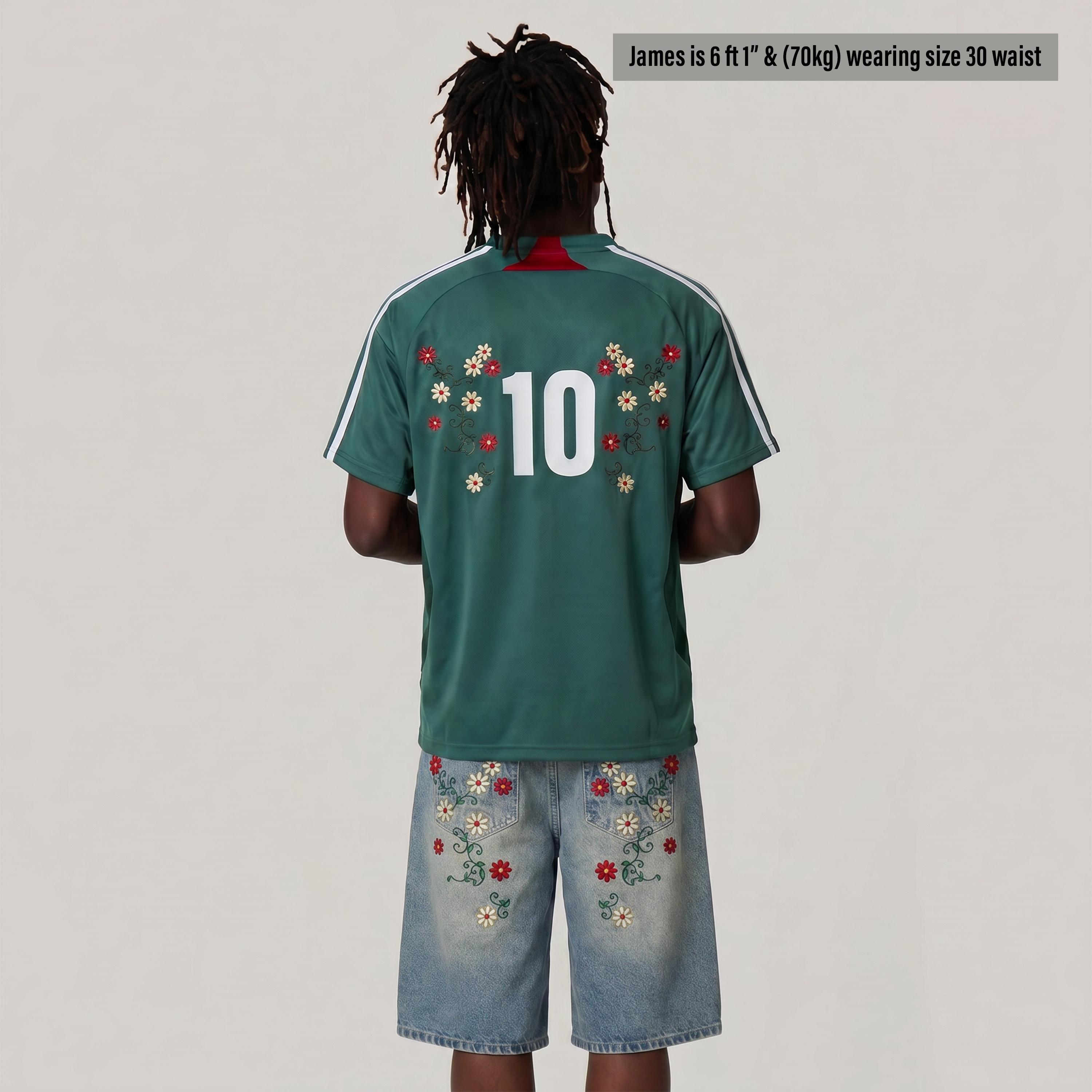 MEXICO EMBROIDERED JORTS