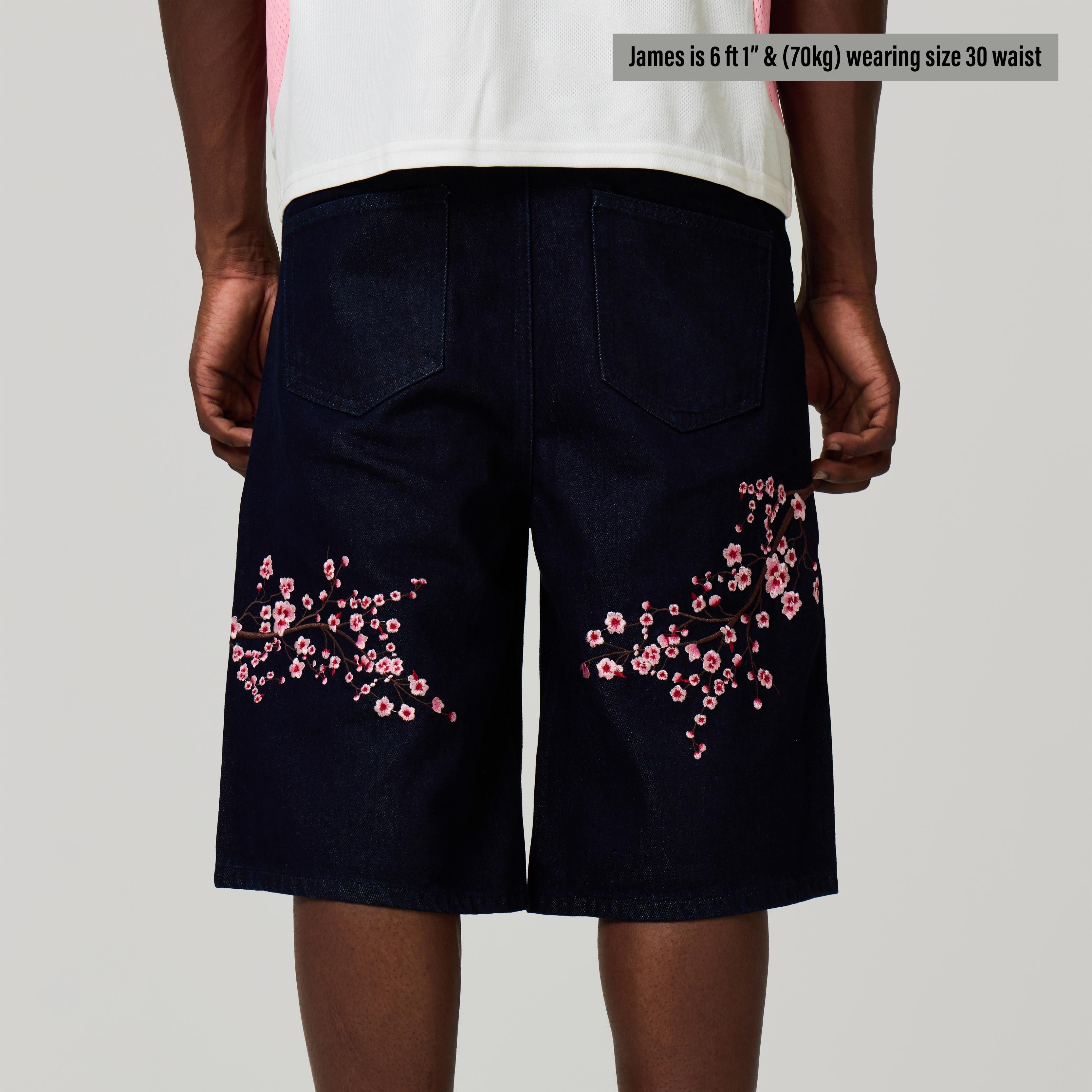 JAPAN EMBROIDERED JORTS