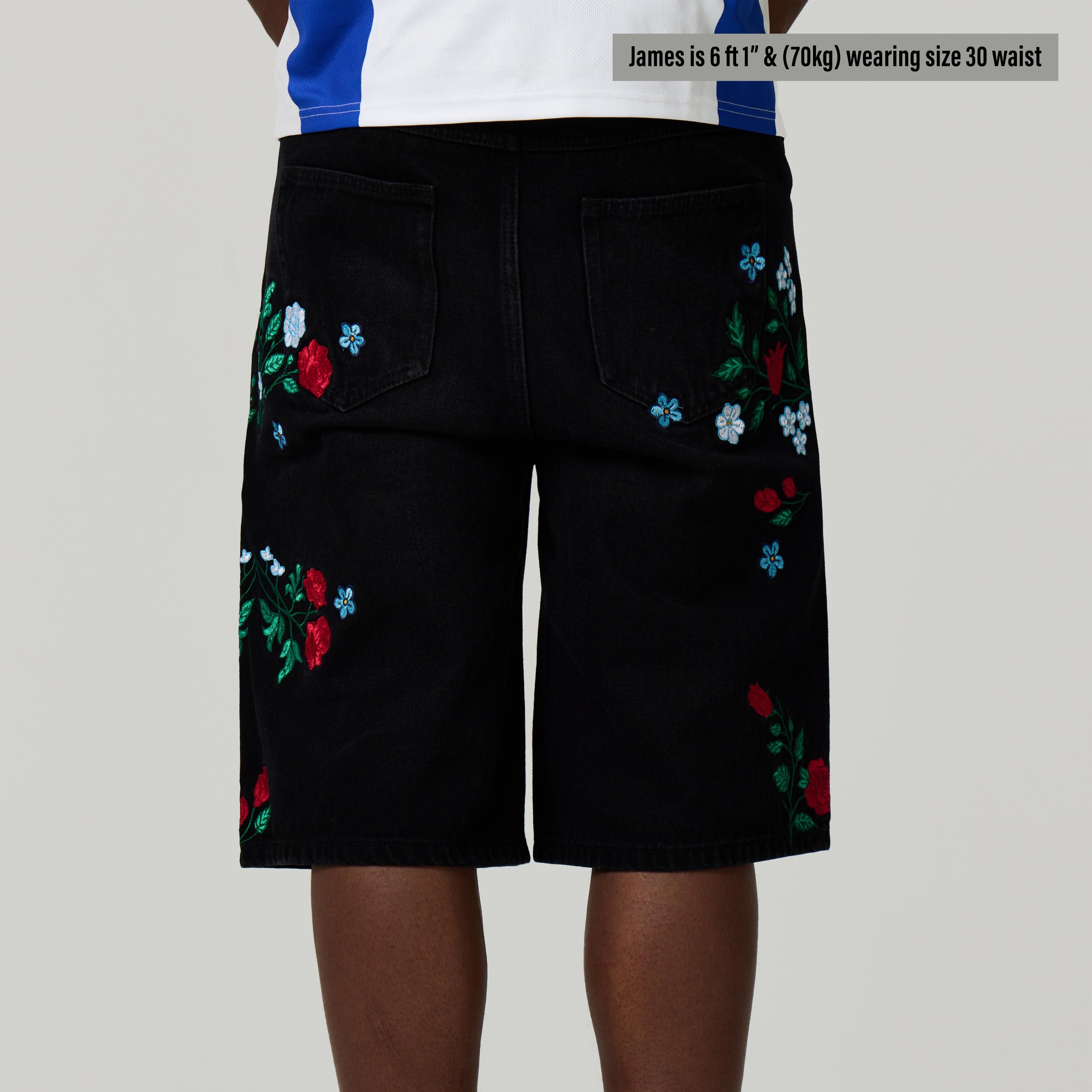 ITALY EMBROIDERED JORTS