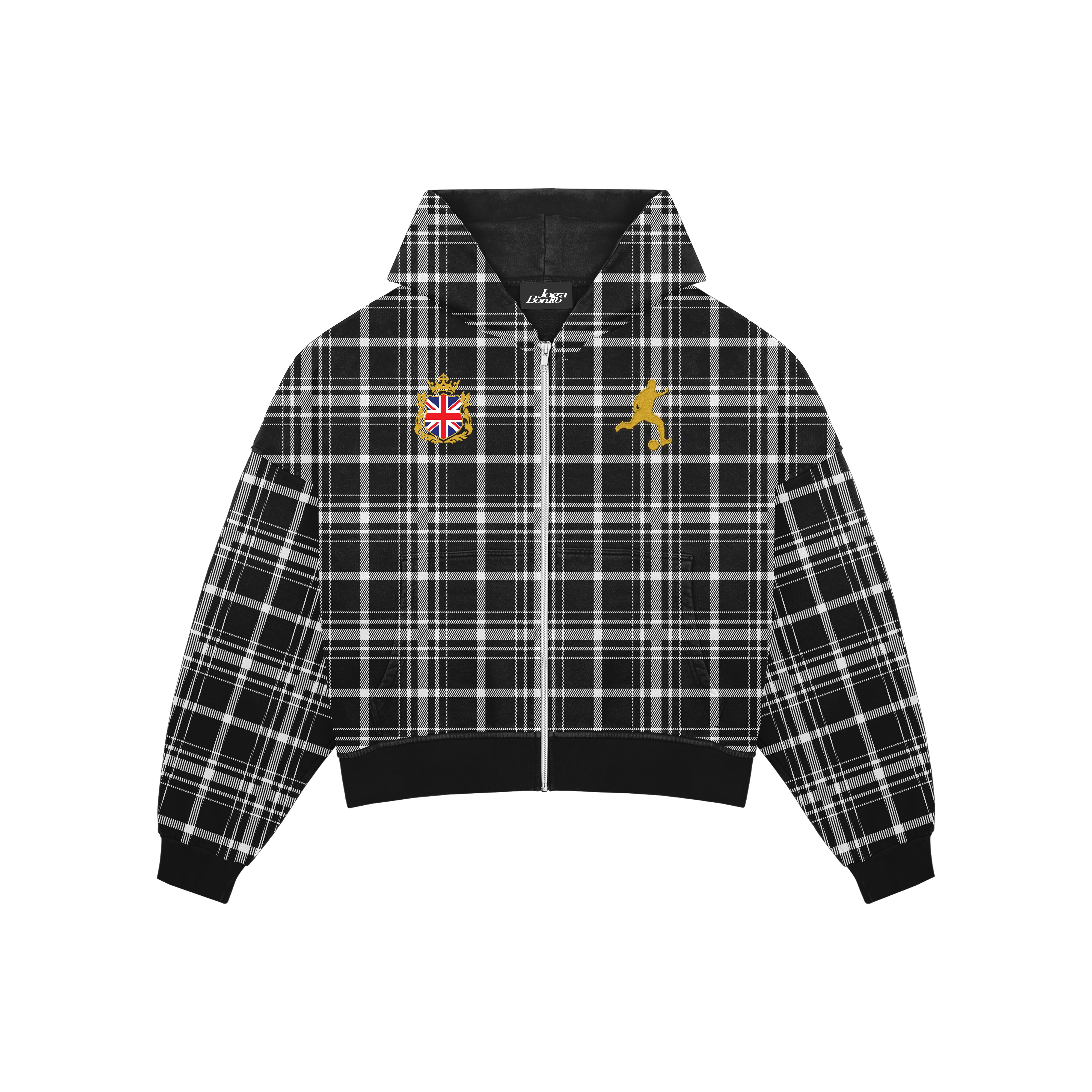 Union Jack Plaid Zipup