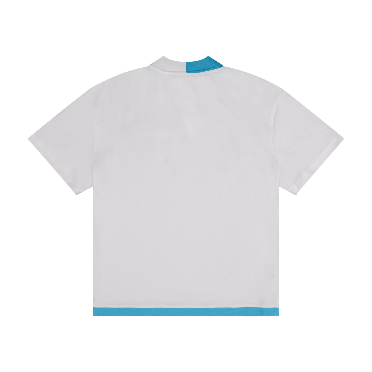 Joga Bonito Polo (White / Baby Blue)