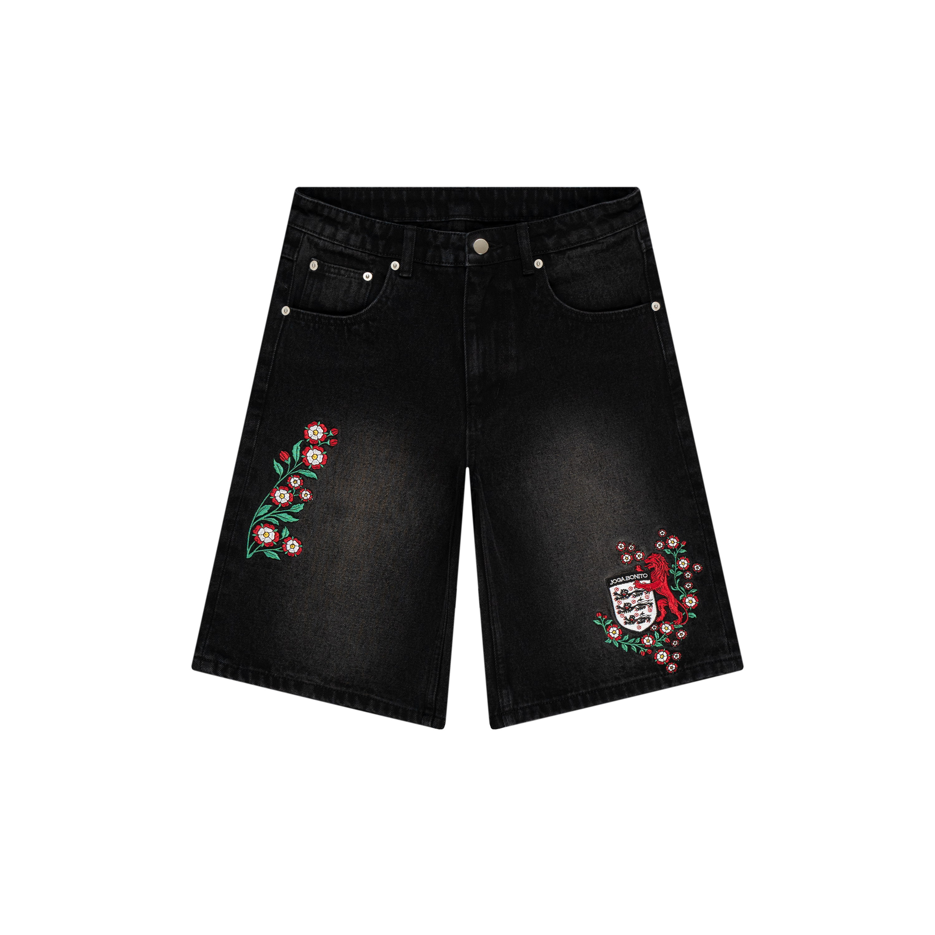 ENGLAND EMBROIDERED JORTS