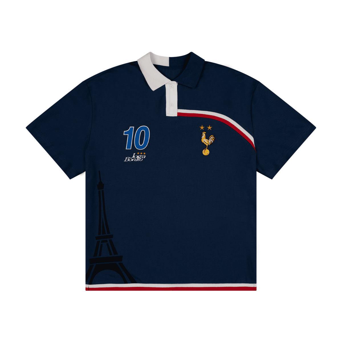Joga Bonito Polo (Navy / Red / White)