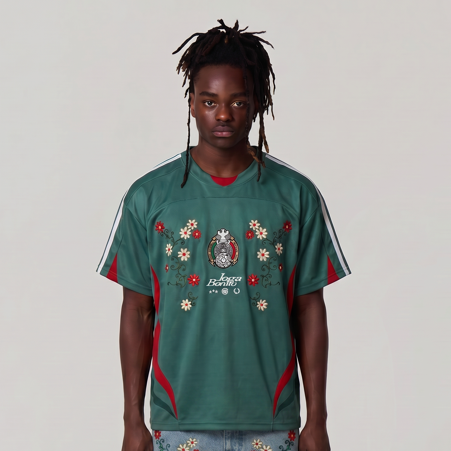 MEXICO EMBROIDERED JERSEY