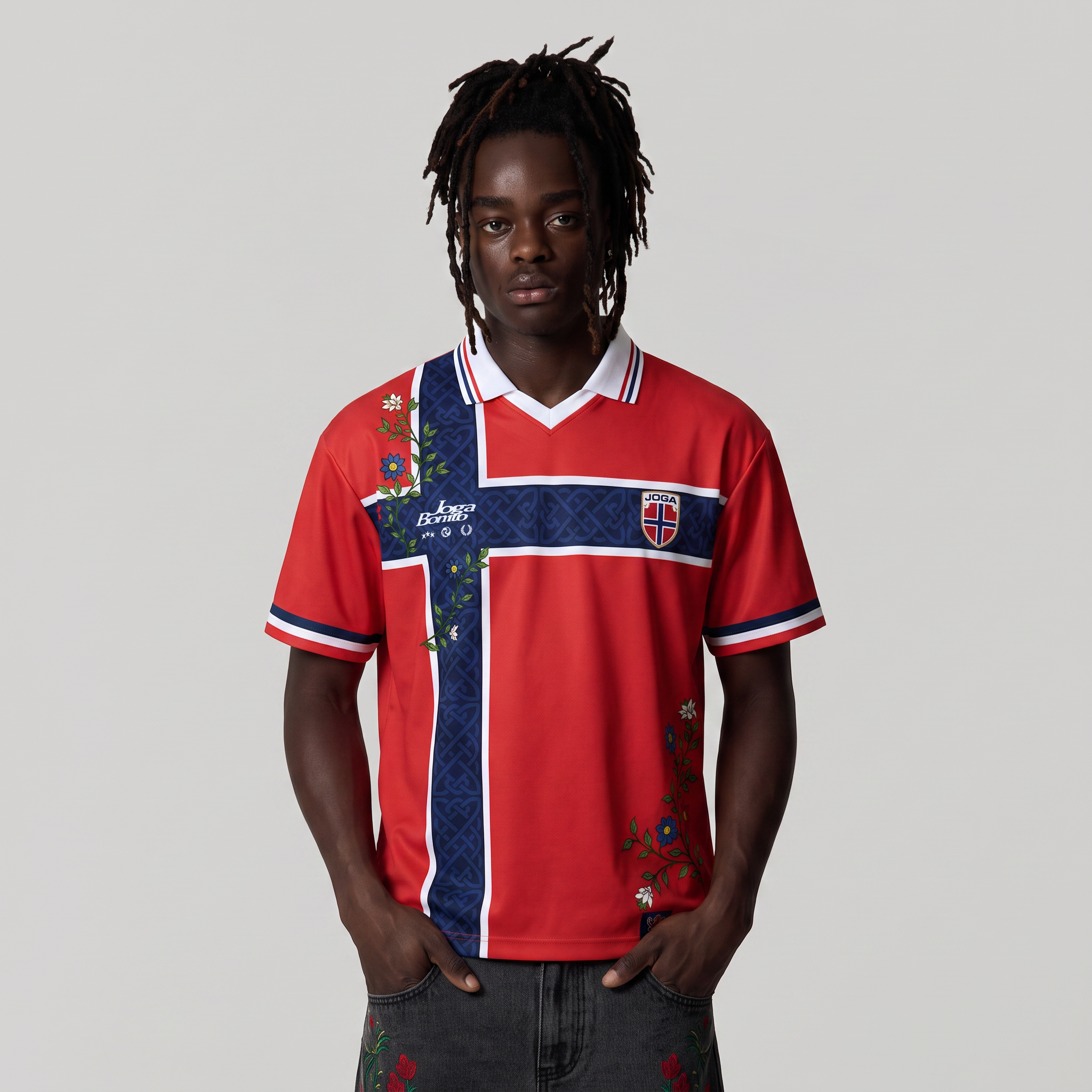 NORWAY EMBROIDERED JERSEY