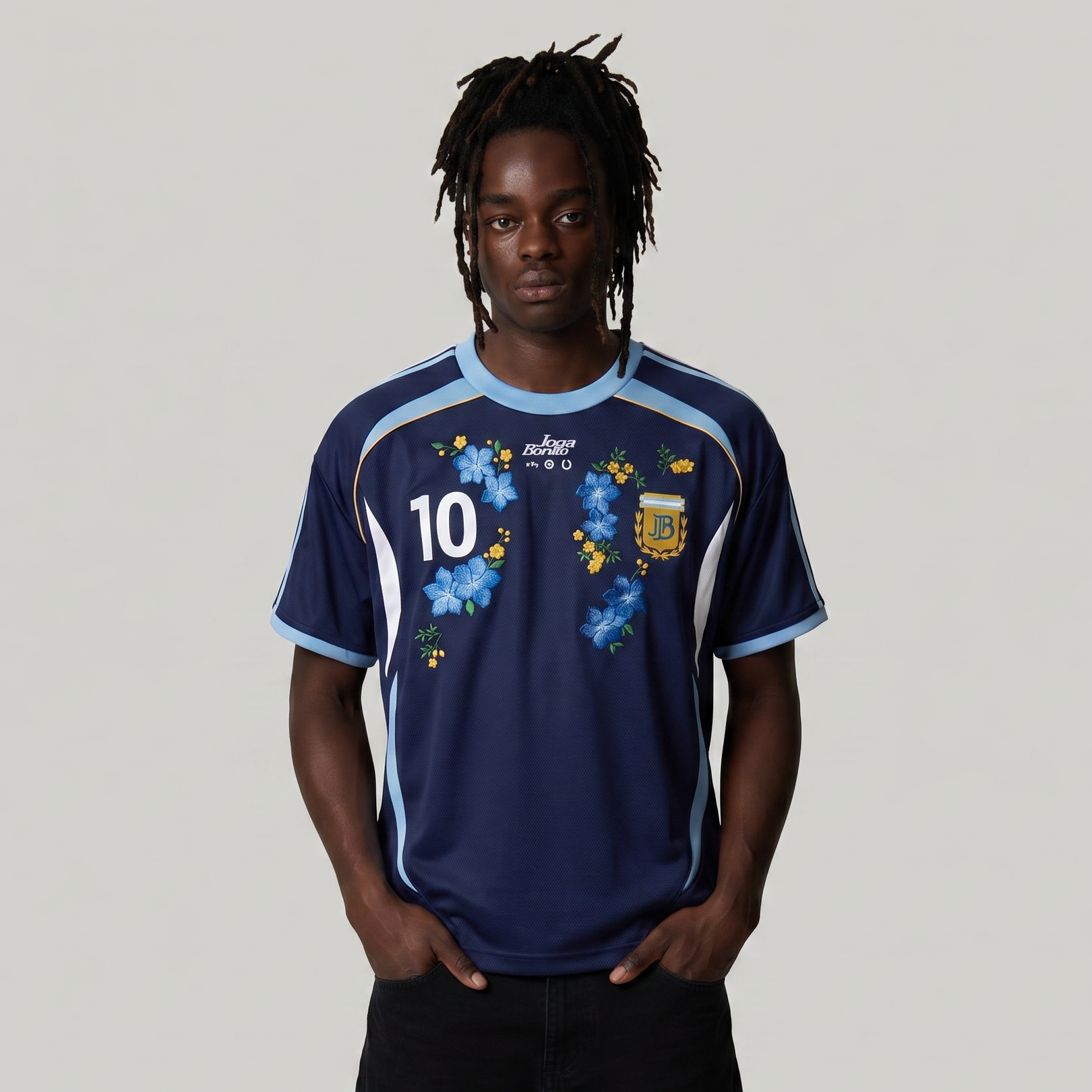 ARGENTINA EMBROIDERED JERSEY