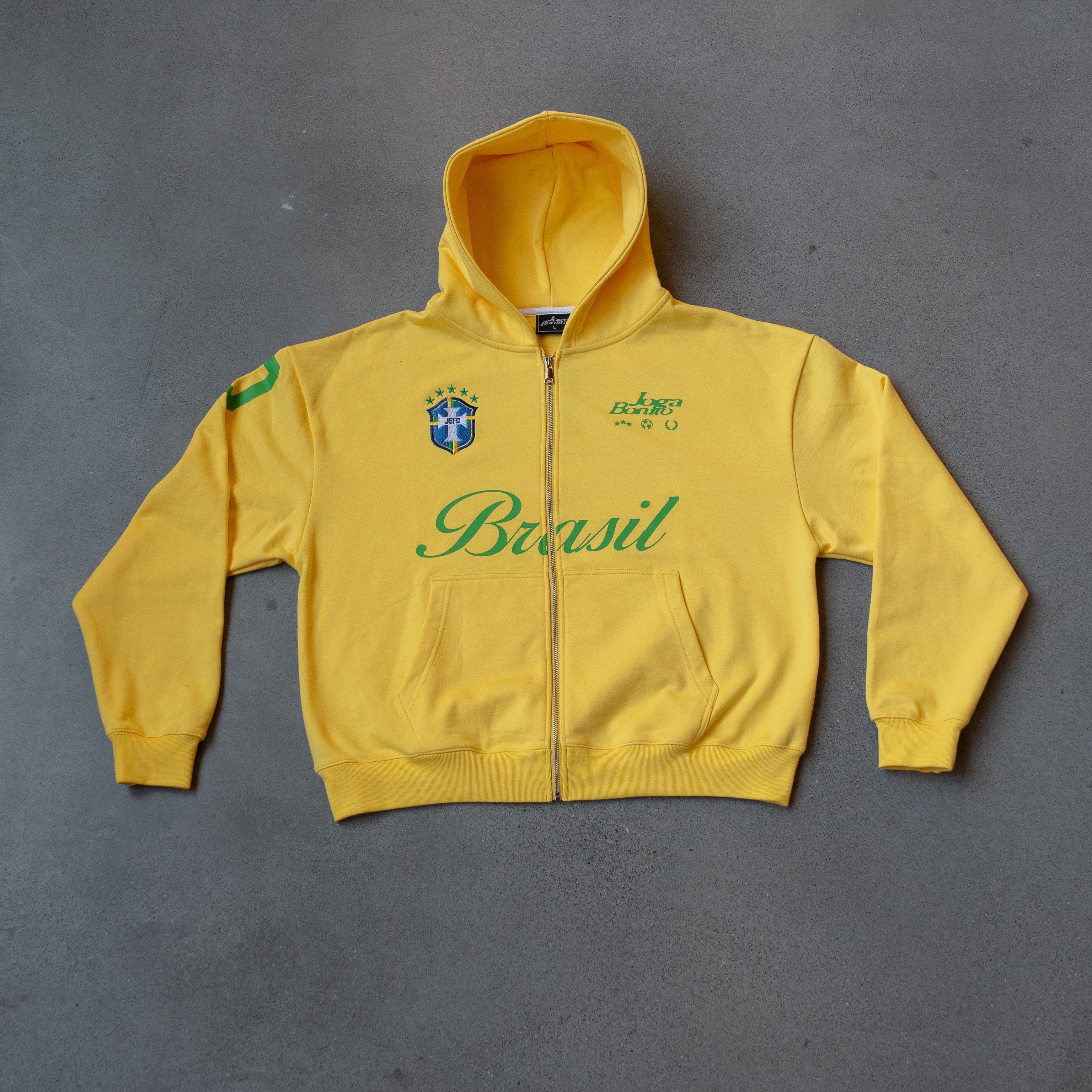 Brazil Football Club Zip Hoodie – Joga Bonito