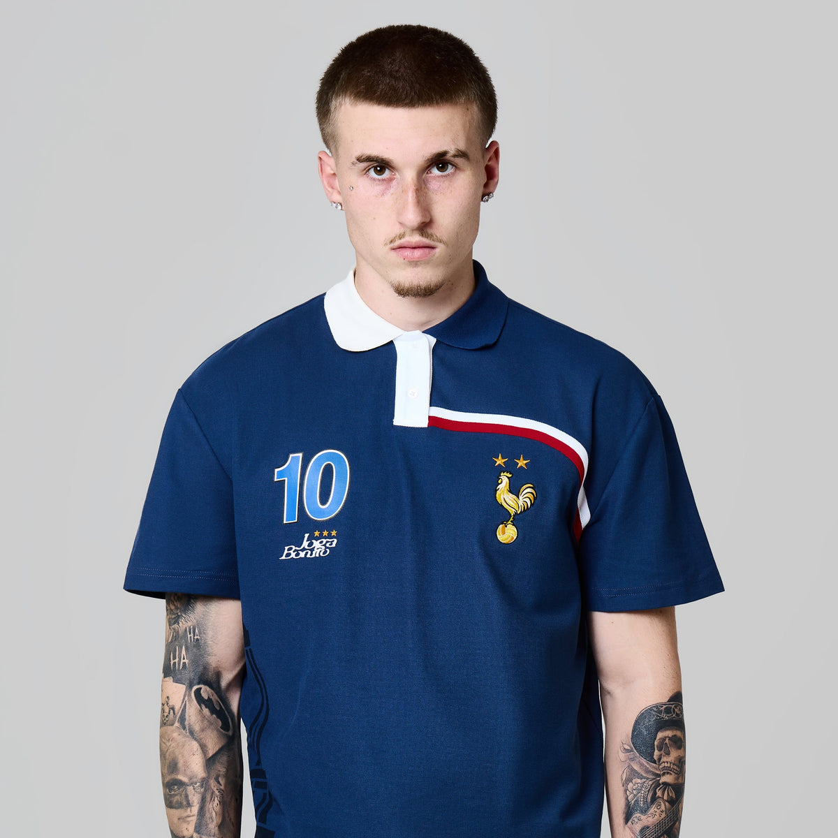 Joga Bonito Polo (Navy / Red / White)