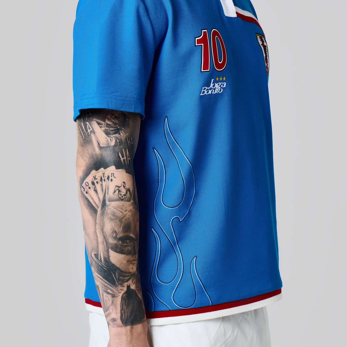 Joga Bonito Polo (Blue / White / Red)