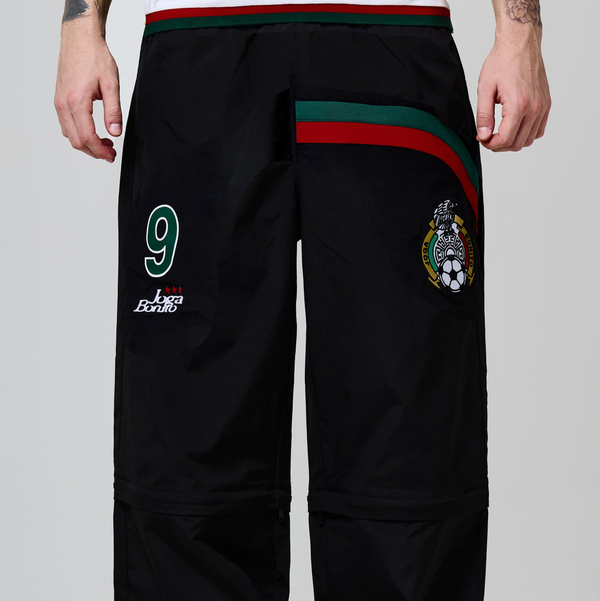 Joga Bonito Trackpant (Black / Green / Red)