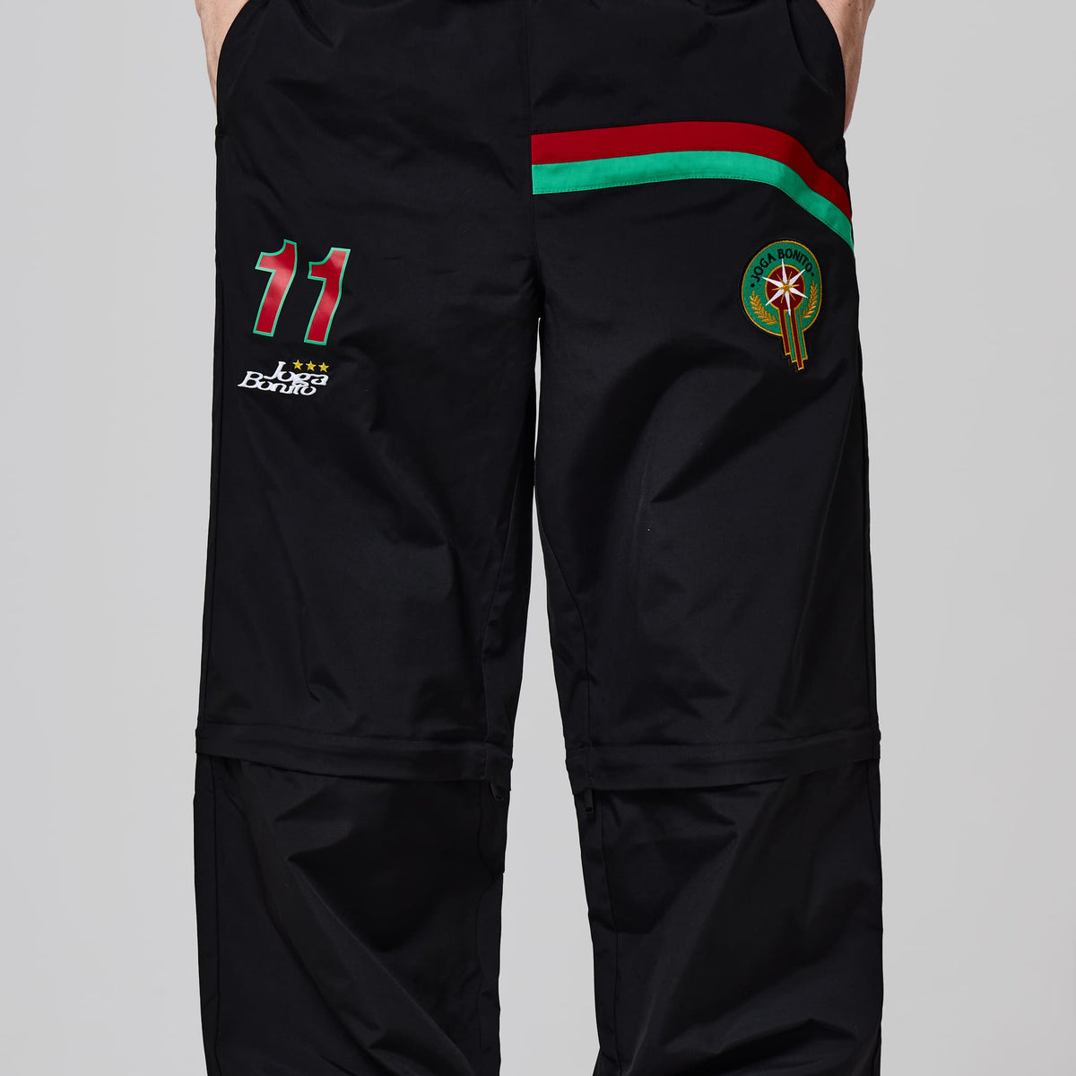 Joga Bonito Trackpant (Black / Red / Green)