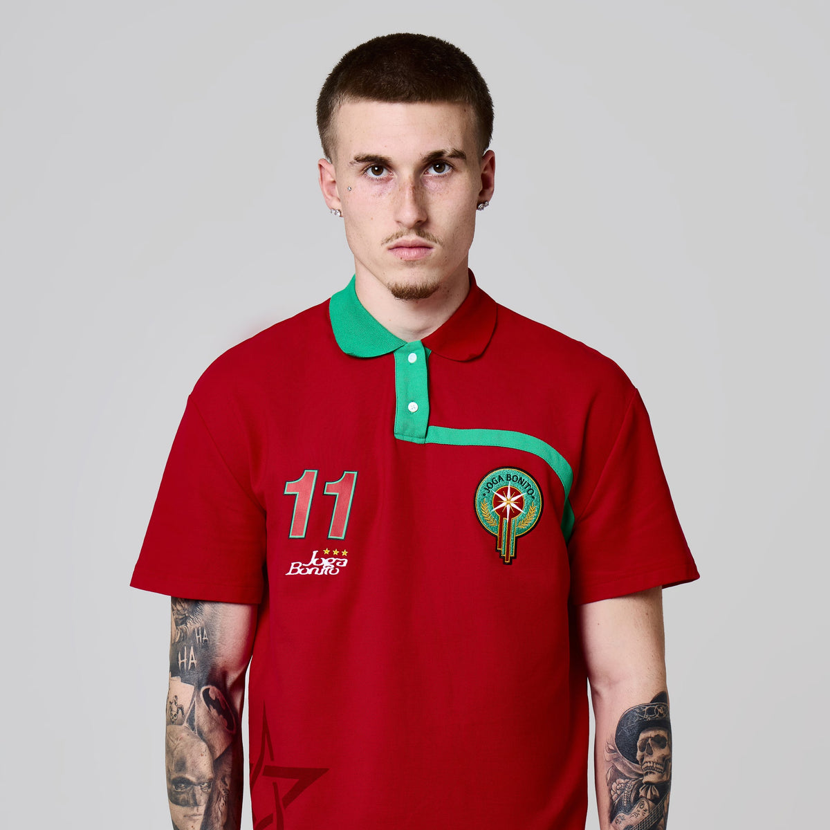 Joga Bonito Polo (Red / Green)