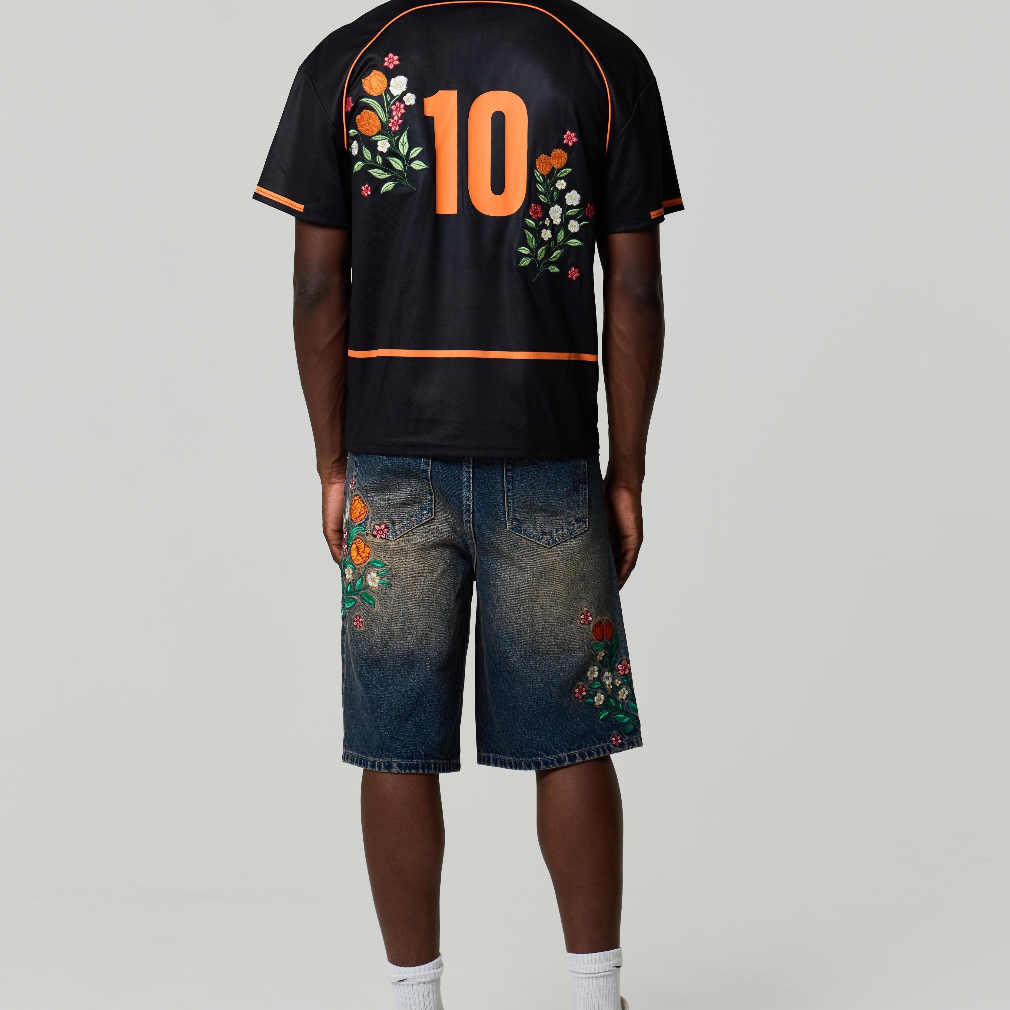 NETHERLANDS EMBROIDERED JORTS