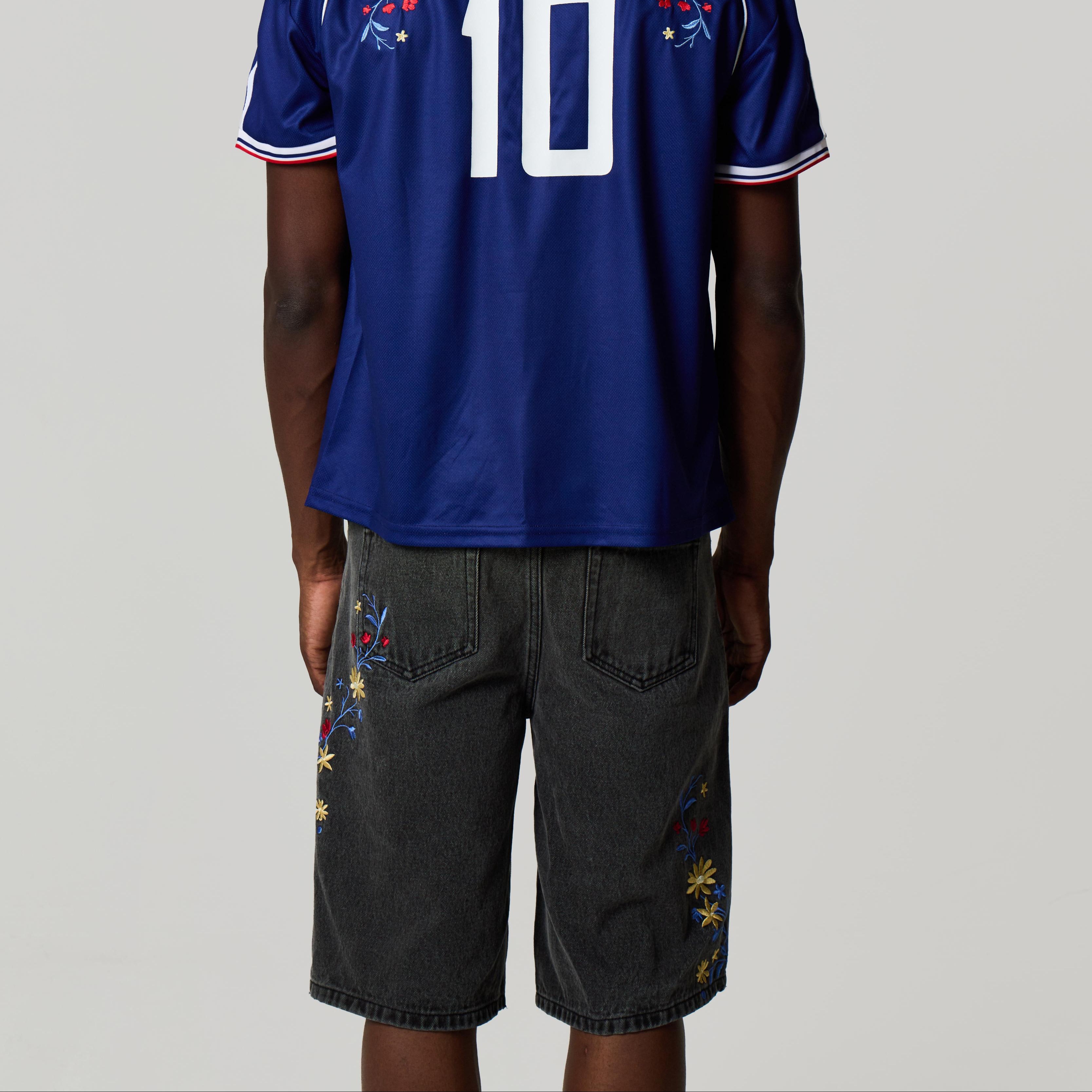 FRANCE EMBROIDERED JORTS