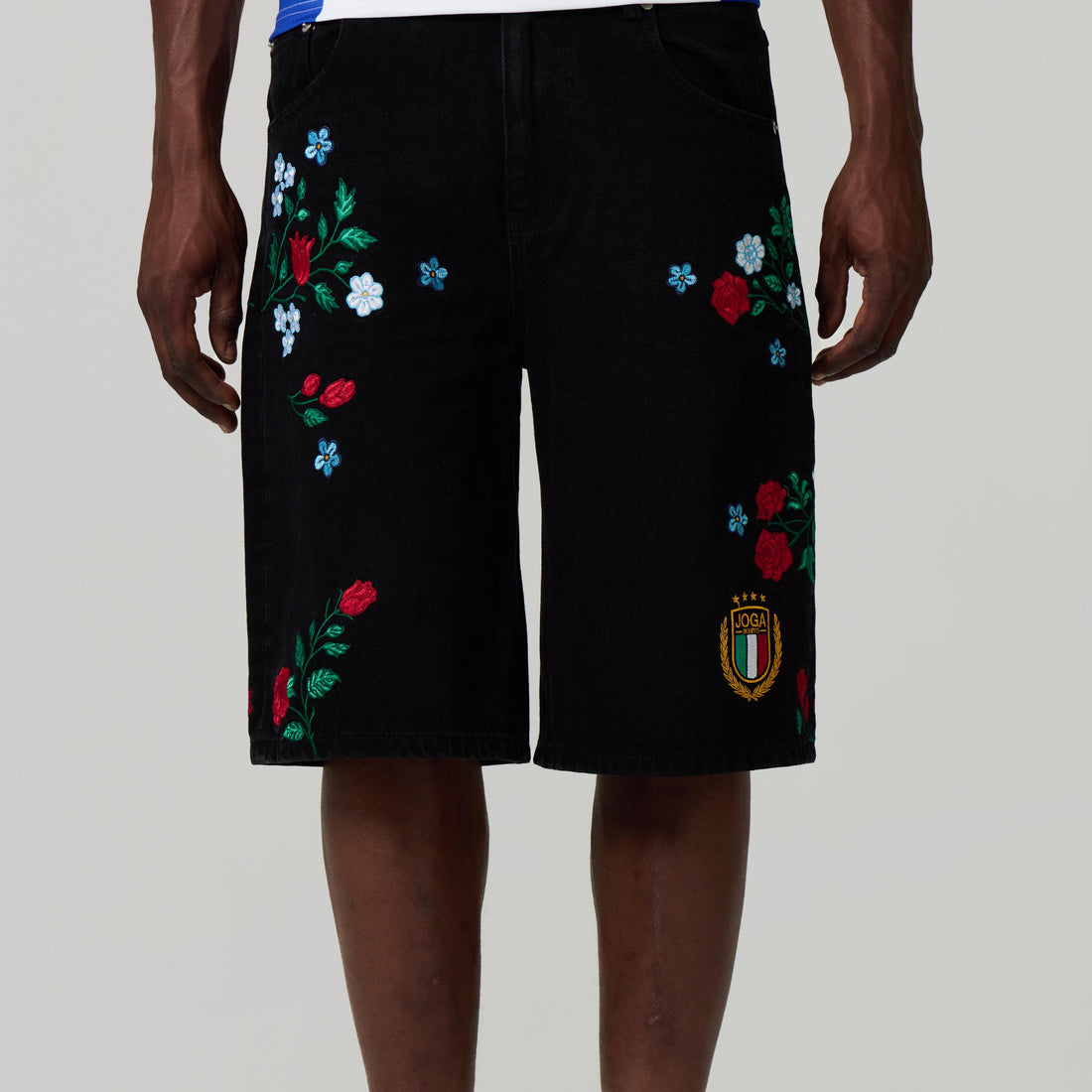 ITALY EMBROIDERED JORTS