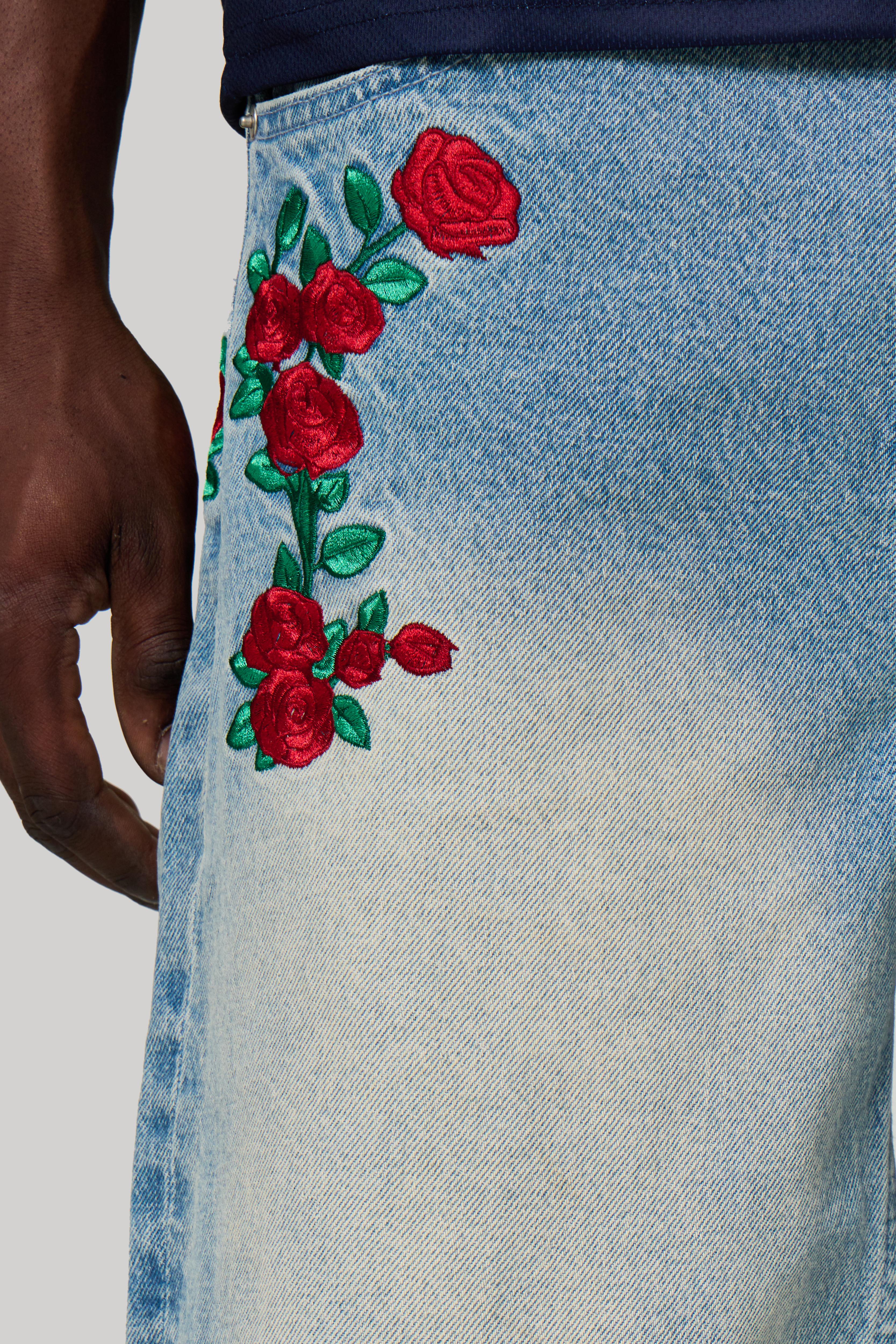 SPAIN EMBROIDERED JORTS