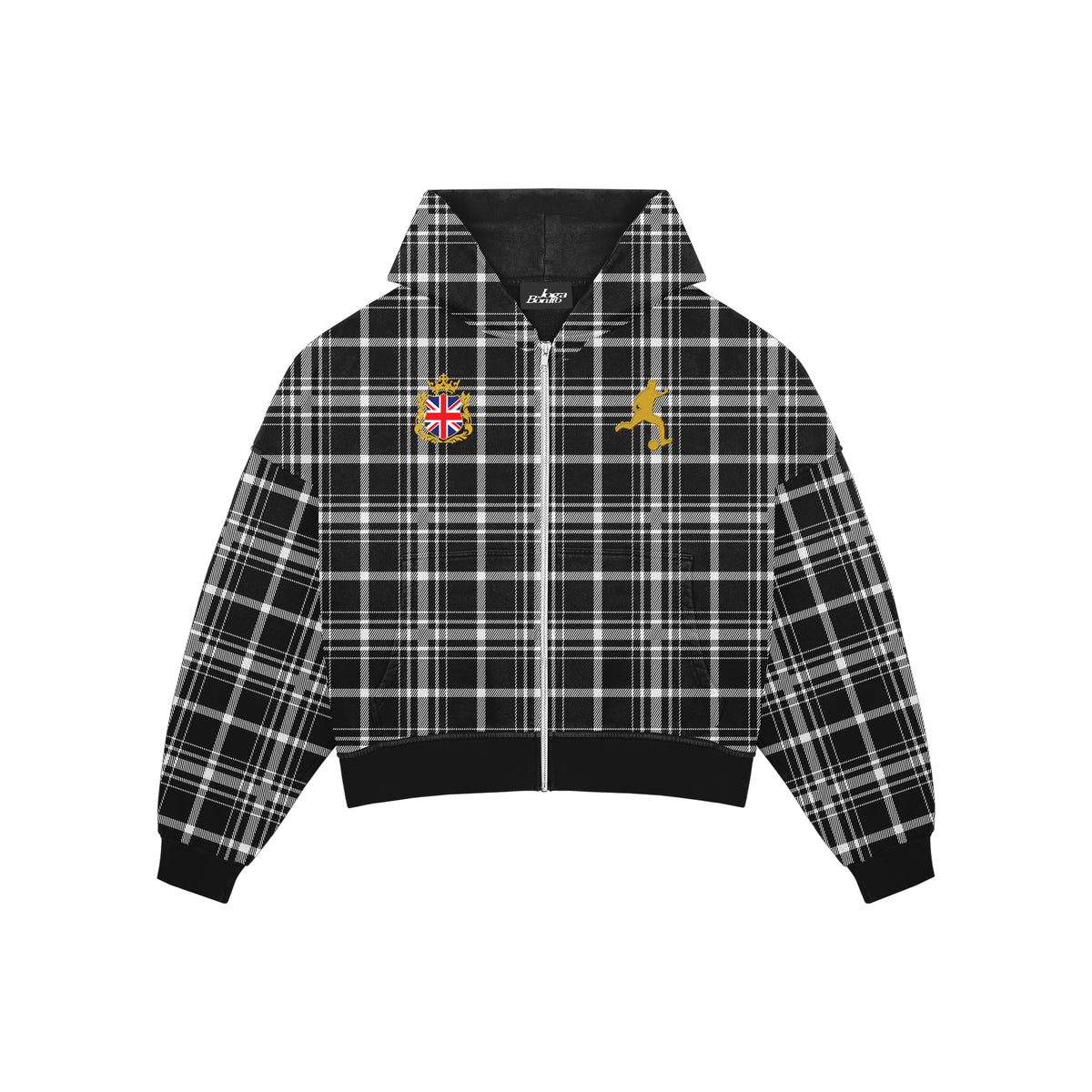 Union Jack Plaid Zipup