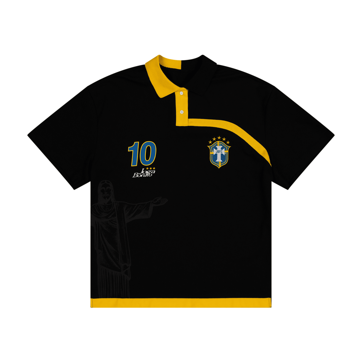 Joga Bonito Polo (Black / Yellow)
