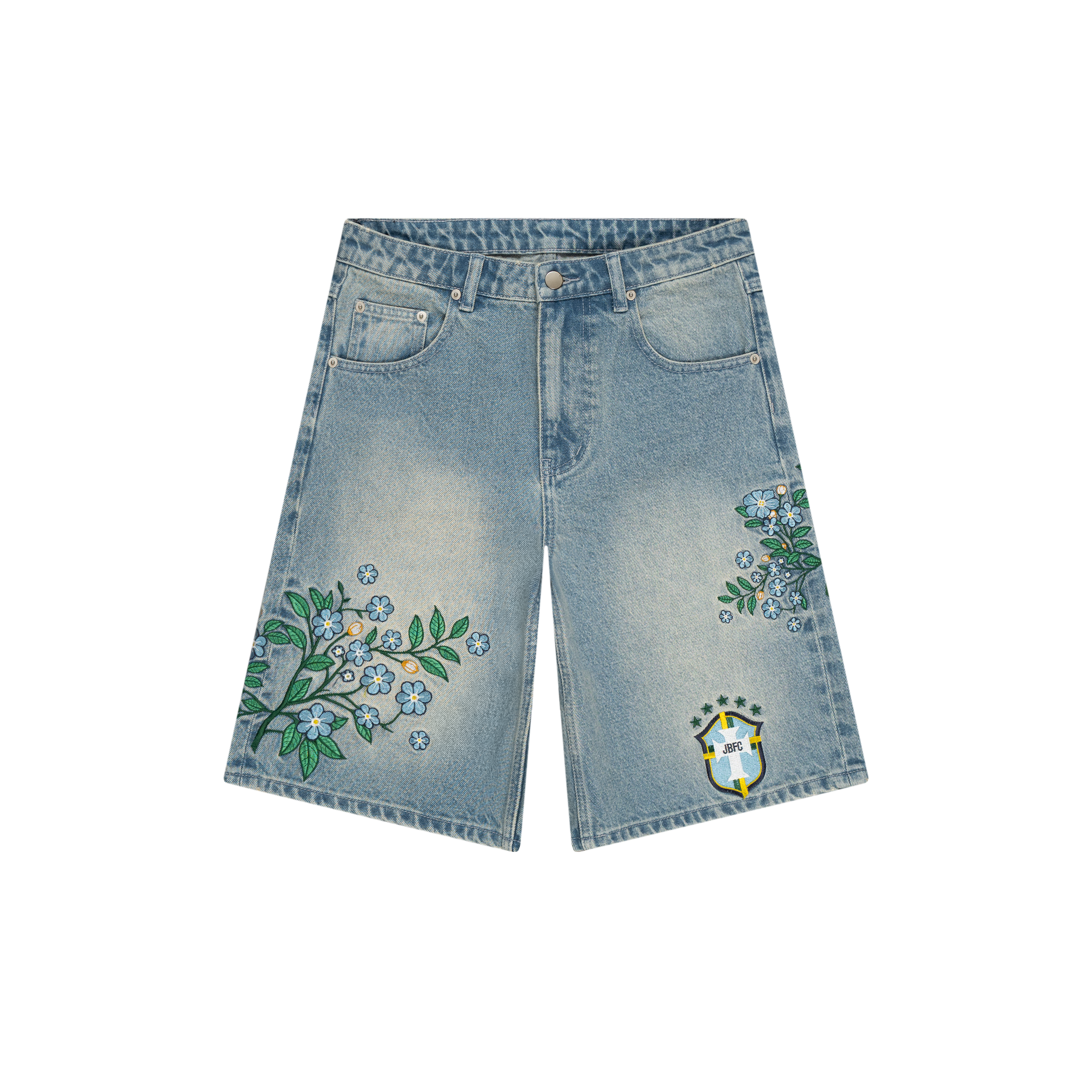 BRAZIL EMBROIDERED JORTS