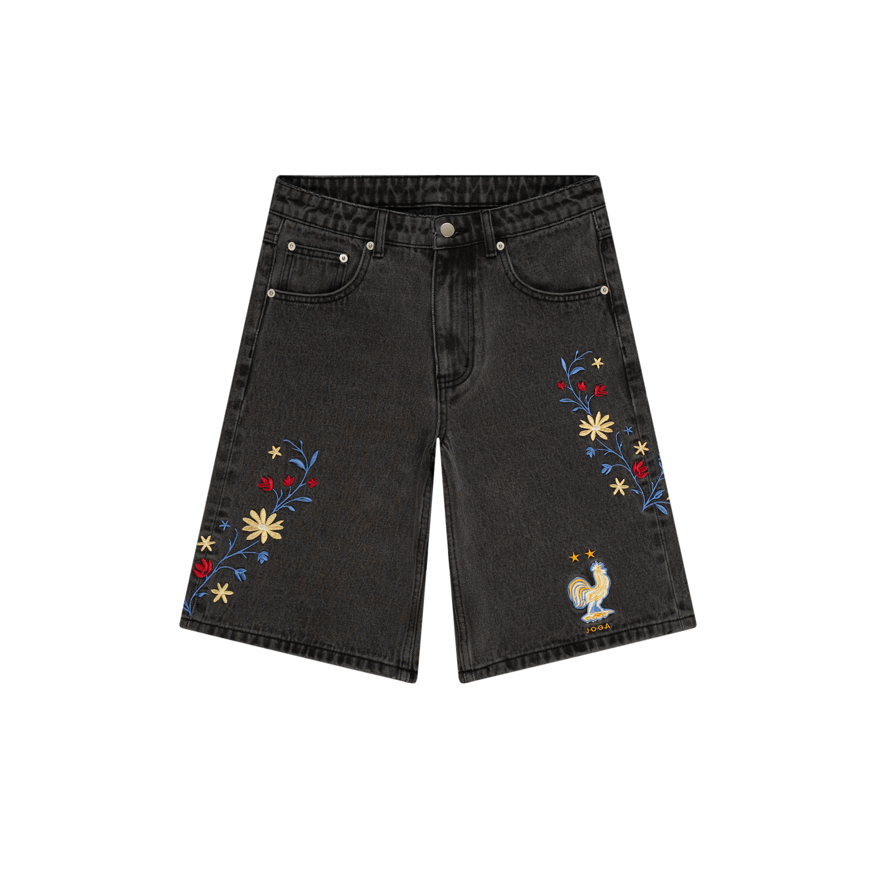 FRANCE EMBROIDERED JORTS