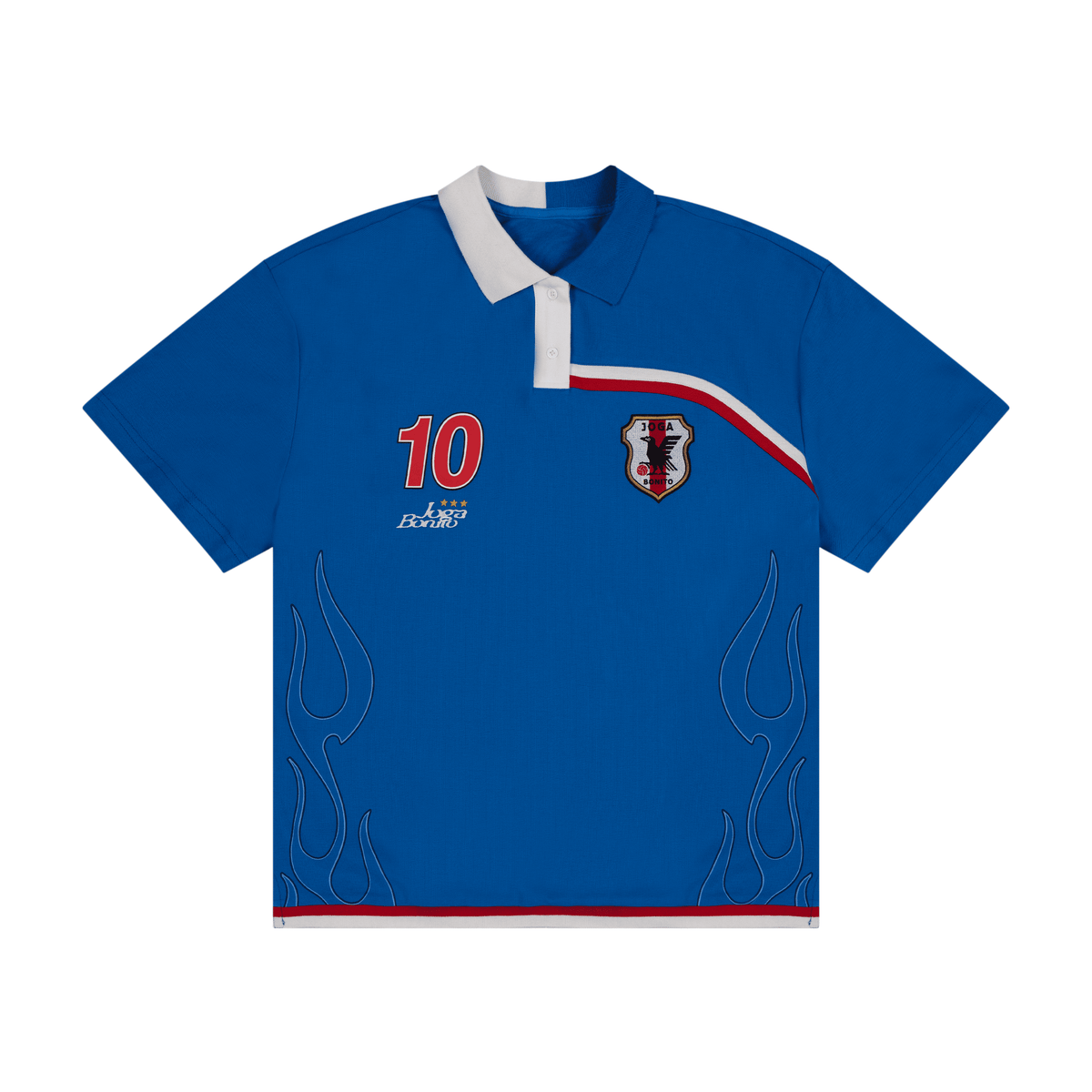 Joga Bonito Polo (Blue / White / Red)