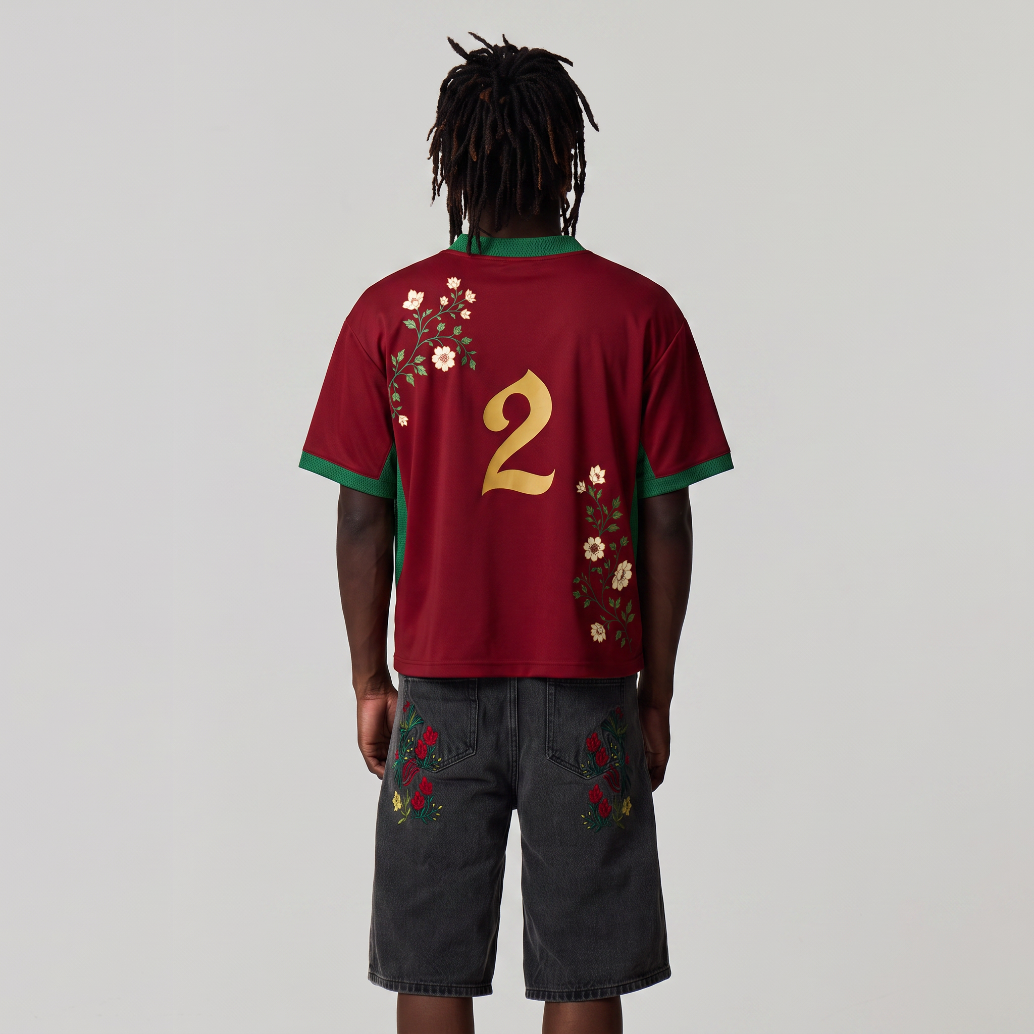 MOROCCO EMBROIDERED JERSEY