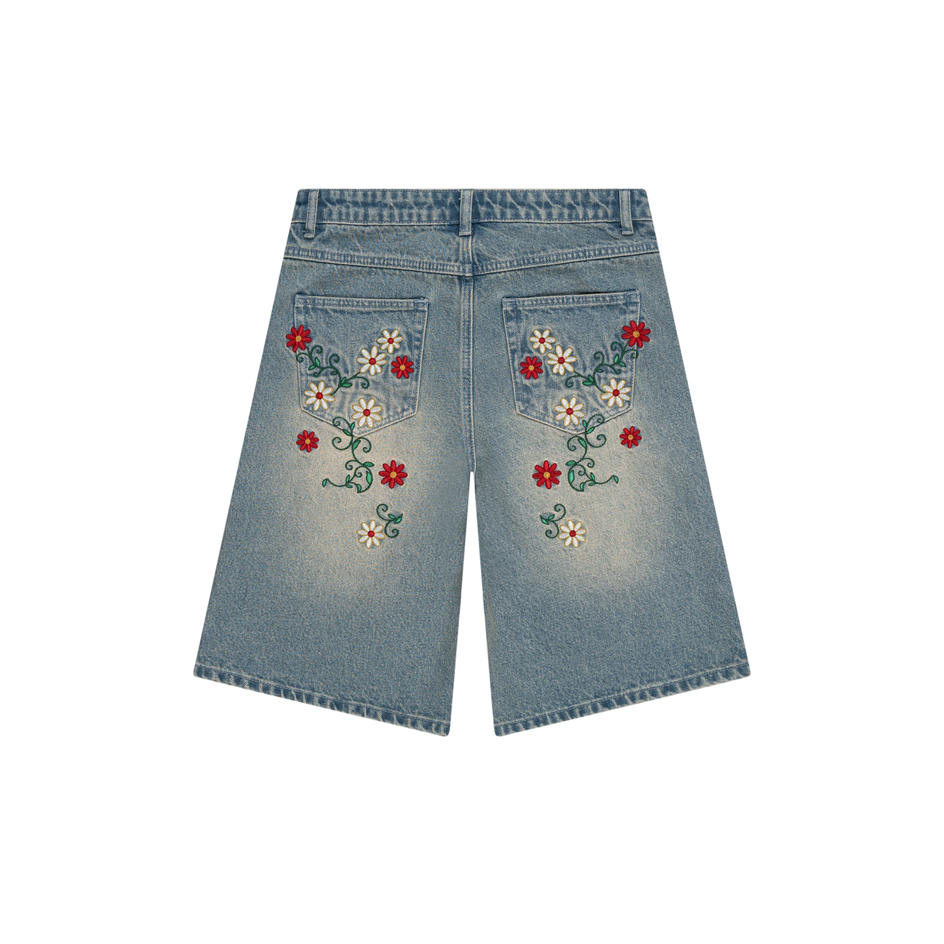 MEXICO EMBROIDERED JORTS