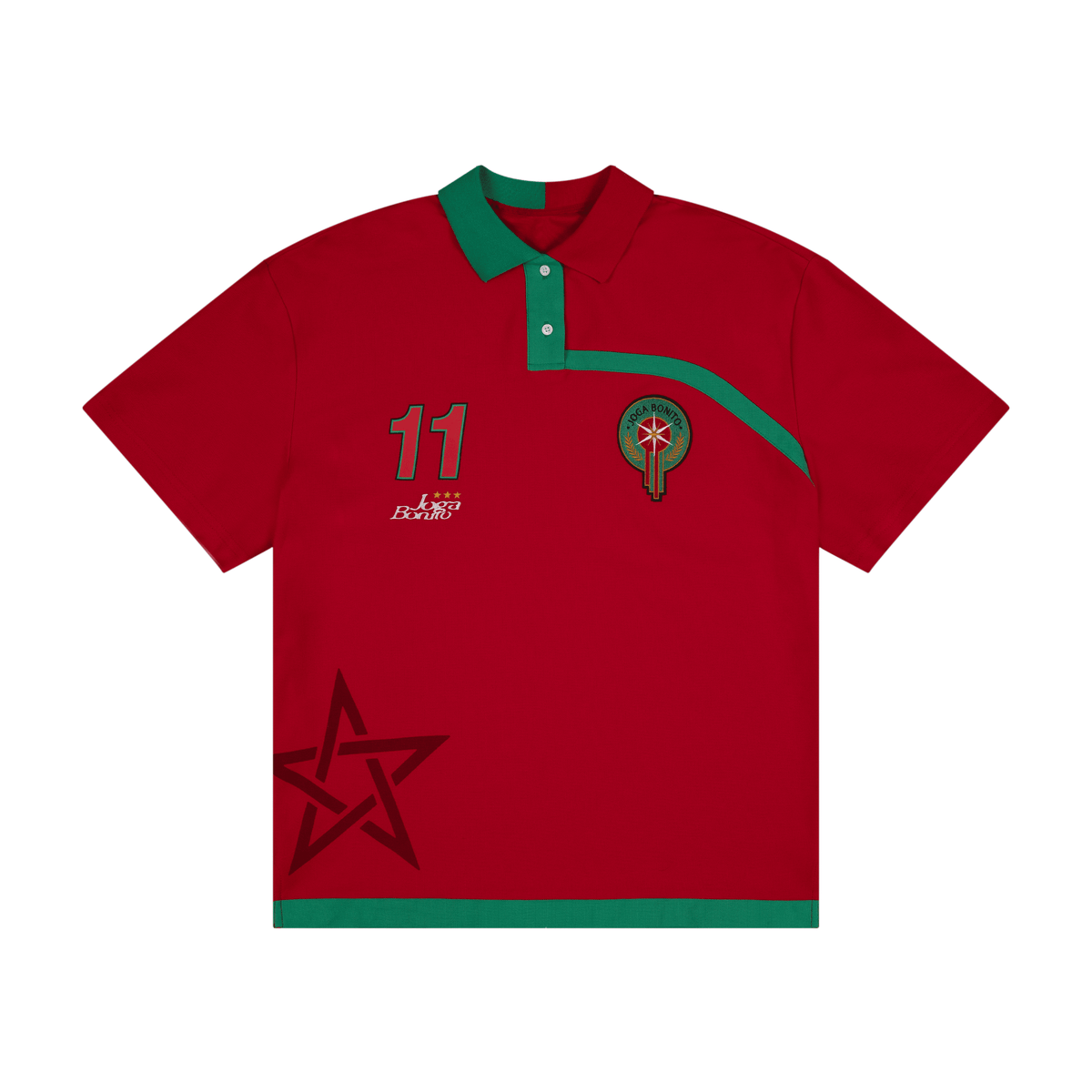 Joga Bonito Polo (Red / Green)