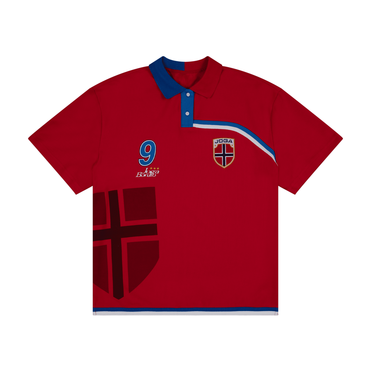 Joga Bonito Polo (Red / White / Blue)